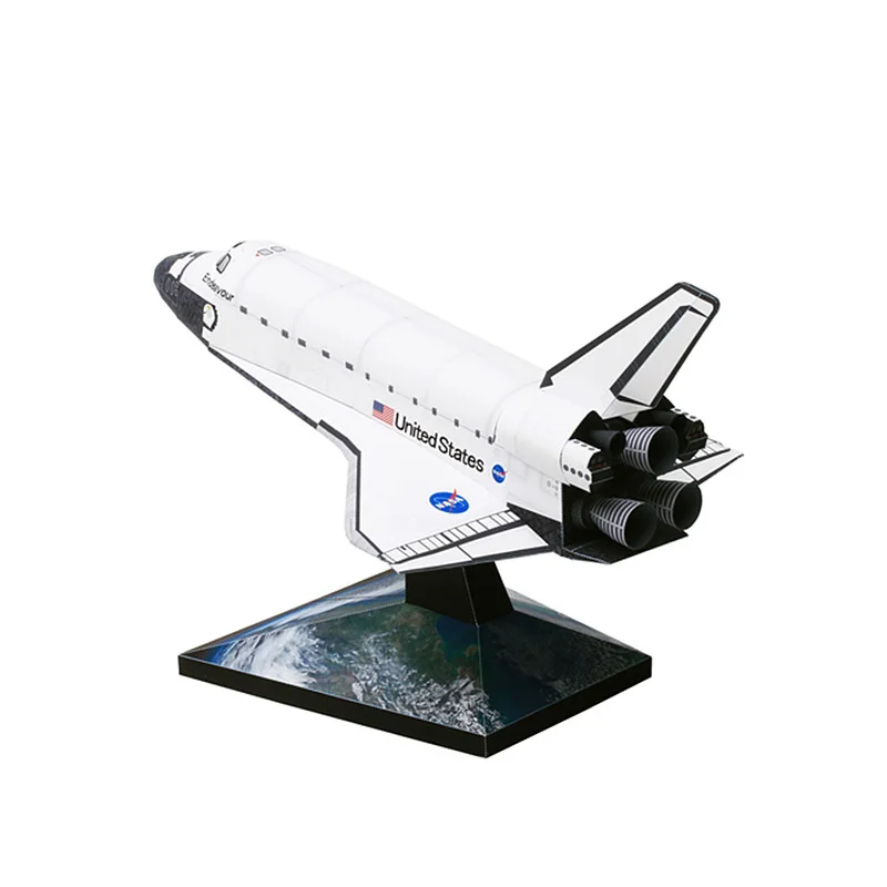 Realistic Version Space Shuttle Orbiter Origami Art Handmade 3D Paper Model Papercraft DIY Teens Adult Craft Toys ZX-001
