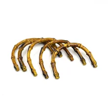 

5Pcs Deepeel 13*10/15*15cm U-shaped Ring Bamboo Plastic Bag Handles DIY Hand-made Sewing Brackets Purse Frame for Making Handbag