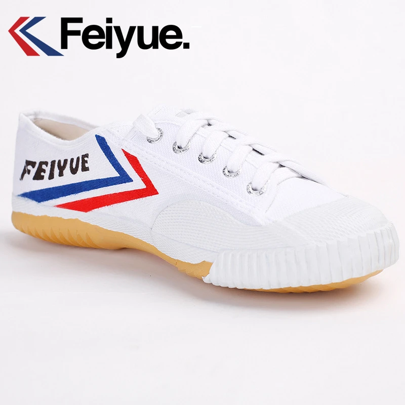 Оригинальная обувь Feiyue кунг фу белого и черного цвета в стиле ретро для боевых