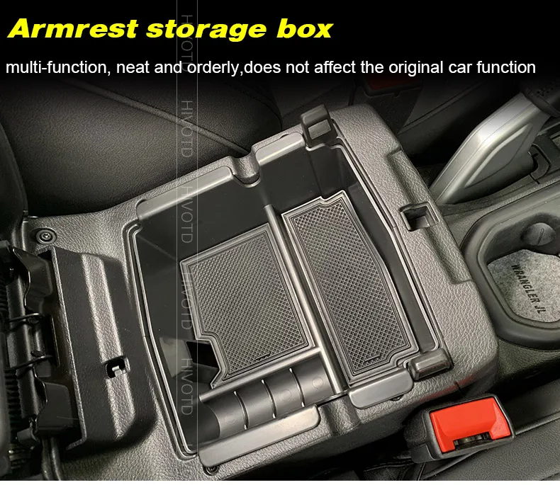 Hivotd для Jeep Wrangler Rubicon JL центральный автомобильный подлокотник для хранения коробка консоль Органайзер многофункциональные аксессуары для интерьера