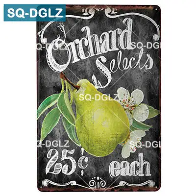 [SQ-DGLZ] Lemonade металлическая вывеска винтажная Оловянная вывеска бар Настенный декор живопись таблички Искусство Плакат домашний декор живопись - Цвет: 2065
