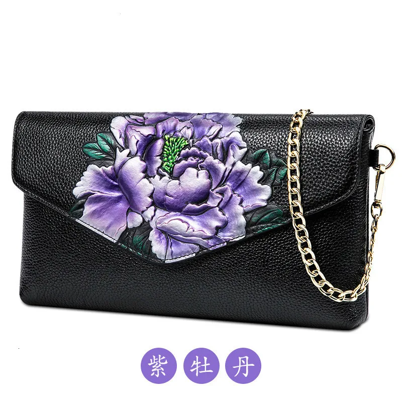 PurplePeony Модная сумка через плечо с клапаном, известный бренд, женские сумки,, роскошные сумки, женские кожаные сумки, дизайнерские, ручная сумка, люкс Skorzana Torebka - Цвет: PurplePeony