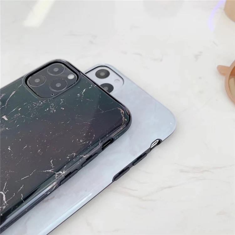 Withe черный мрамор текстура Чехлы под мрамор для iphone 11 11Pro Max XR X XS Max 7 8 Plus Мягкий IMD чехол для телефона парные чехлы