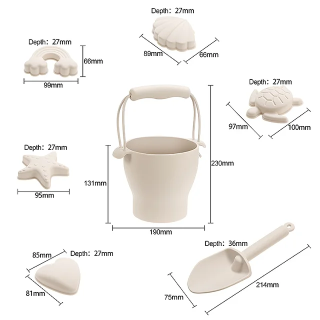 Children Summer Toys with Cute Animal Model Ins Seaside Beach Toys Rubber Dune Sand Mold Tools Sets Baby Bath Toy Kids Swim Toy 2