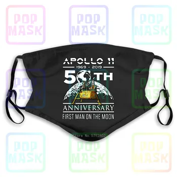 

Dust Mask with Filter 50Th Anniversary Apollo 11 1969 With Lunar Lander Washable Reusable Mask