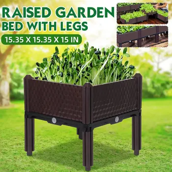 

Reusable Vegetable Bed Plants Growing Box Raised Outdoor Garden Bed Flowers Grow Container Balcony Home Roof Vegetable Planting
