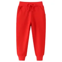 Jumping Meters New Arrival Red Children's Sweatpants Drawstring Autumn Spring Boys Girls Trousers Pants Baby Clothes 1