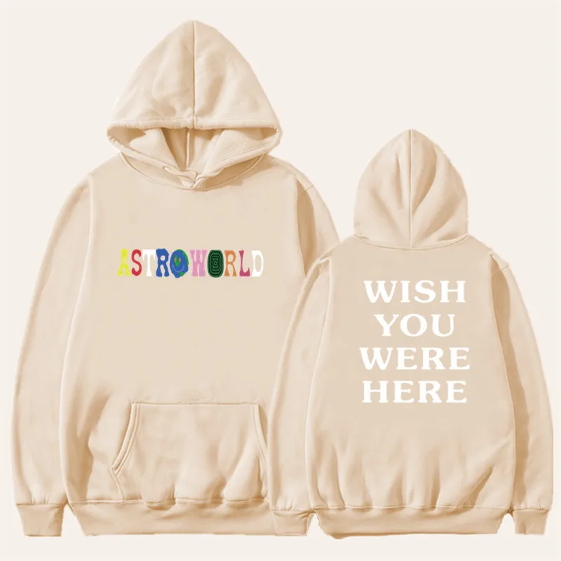 9gray Новые мужские толстовки с изображением Трэвиса Скотта Astroworld WISH YOU WAS HERE Толстовка Мужская модная толстовка с текстовым принтом мужской/женский пуловер - Color: 9gray