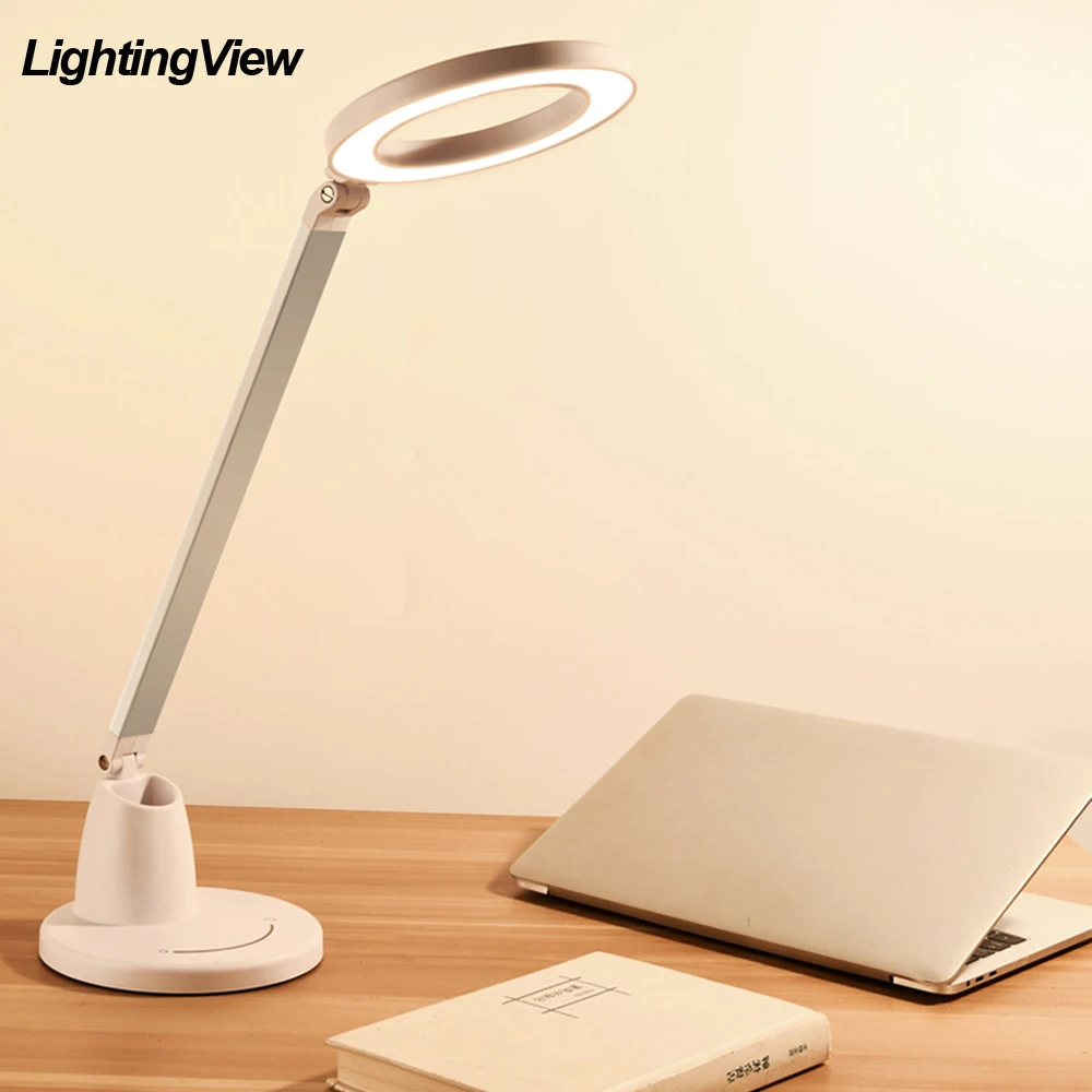 USB ручка держатель светодиодный настольная лампа Гибкая Настольная Настольный