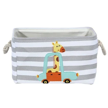 

Lion Giraffe Cartoon Storage Basket For Toys Child Folding Laundry Basket Dirty Clothes Organizer