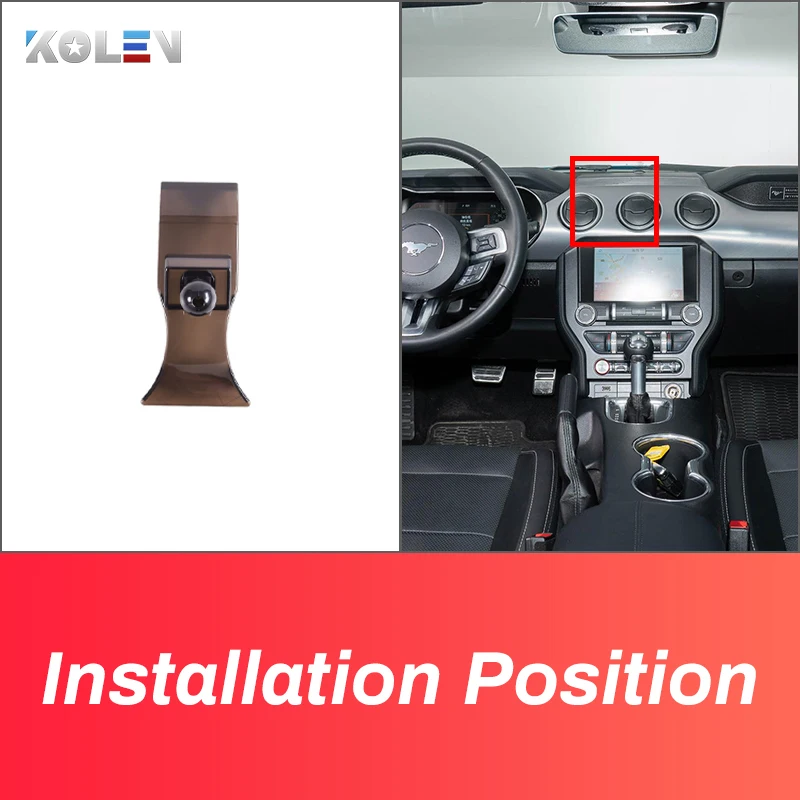 Car Mobile Phone Holder For Ford Mustang 2015 2016 2017 2018 GPS Gravity Stand Special Mount Navigation Bracket Accessories