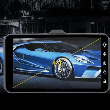 

Cam 4 Inch Car DVR Driving Recorder Dual Lens Camera Motion Detection 1080P Vehicle Video Car Accessories