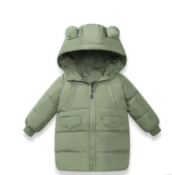 

2018 New Style Thick BOY'S Girls Cotton-padded Clothes Mid-length Winter Coat