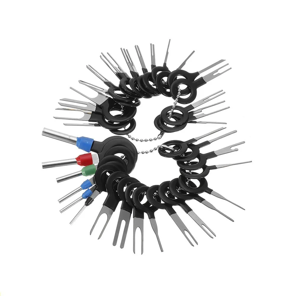 

36Pcs Car Terminal Removal Tools Kit Wiring Crimp Connector Pin Extractor Puller Terminal Repair Automotive Plug Picking Tool