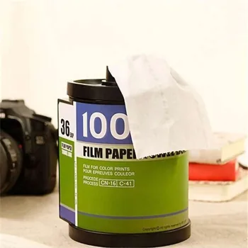 

ABSS-Tissue Boxes Roll Paper Holder Magazine Shape Plastic Standing Tissue Box Magic Sticker Handing Toilet Paper Holder