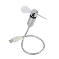 USB LED Clock Fan with Real Time Display Function USB CLOCK FAN Silver|Fans| | -