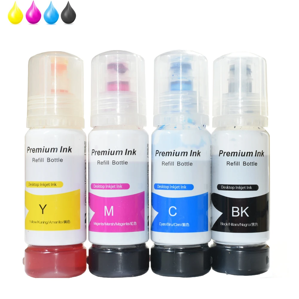 544 чернила для принтера epson L3150 L3110 104 502 512 504 EcoTank принтер ET2700 ET2750 ET3700 ET2711 заправки