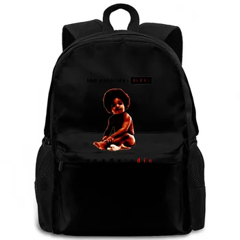 

The Notorious Big Ready To Die Album White To women men backpack laptop travel school adult student