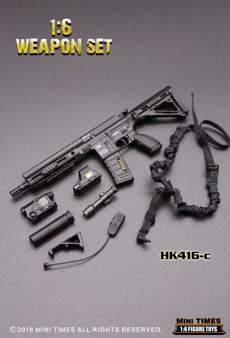 Масштаб 1/6 игрушки mini times серия HK416 M4 модель оружия для винтовки 12 дюймов фигурные