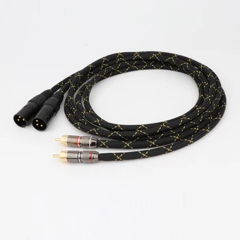 

Hifi Audio 5N OFC Audio RCA to XLR Cable Hi-End RCA to XLR Balanced Plug Audio Cable