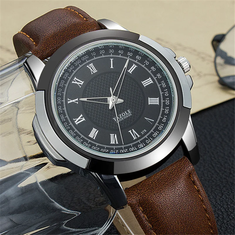 

Mens Sports Watches Top Brand Luxury Business Casual Waterproof Sport Watch Quartz Leather Strap Men Watch Relogio Masculino