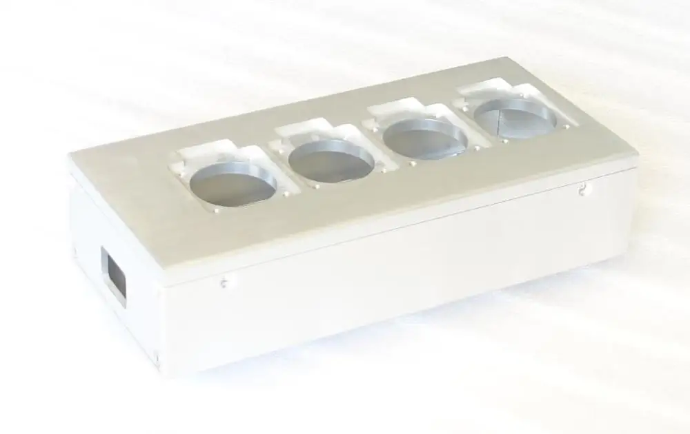 1 шт. все алюминиевые европейские стандартные розетки Шасси HiFi EU power box DIY чехол/4 гнезда/6 гнезд
