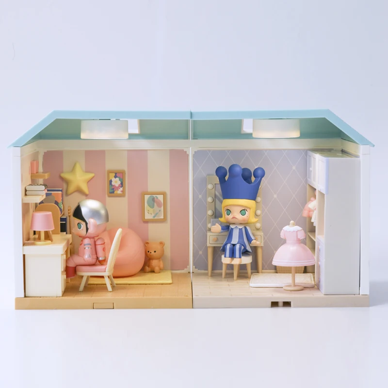 POP MART милый дом сборная игрушка DIY деревянный миниатюрный кукольный домик ручной