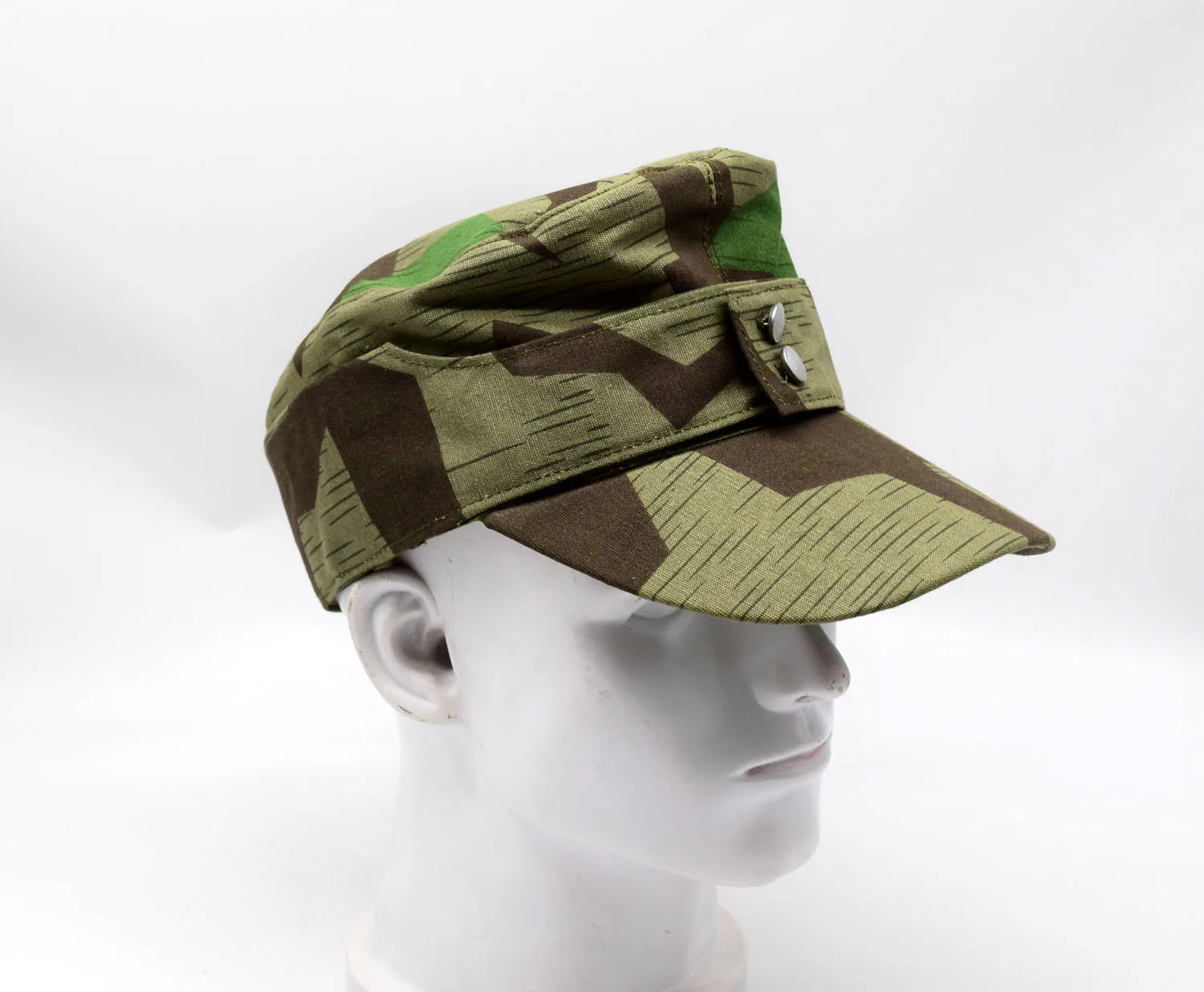 Reenactment German Army Splinter Camo Cap Hat Replica