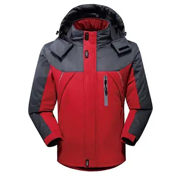 

Men Hoodie Waterproof Windproof Jacket Outdoor Snow Coat Hiking Winter Ski Sport For Outdoor Mountain Skiing Snowboard Coat
