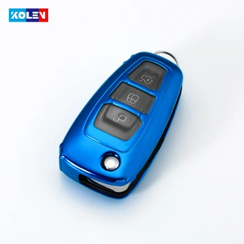 

Soft TPU Car Remote Key Case Full Cover For Ford Focus MK3 Mondeo Fiesta Kuga ECOSPORT ESCAPE RANGER C-Max S-Max Custom Keychain