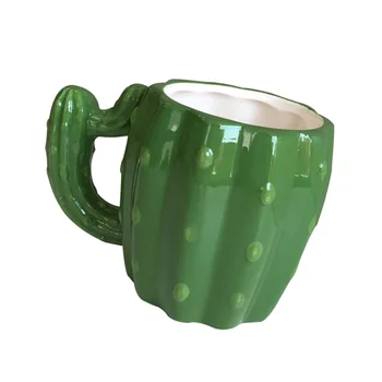 

1 pc Ceramic Drinking Mug Green Creative Lovely Water Cups Coffee Milk Cup Teacup for Cafe Office