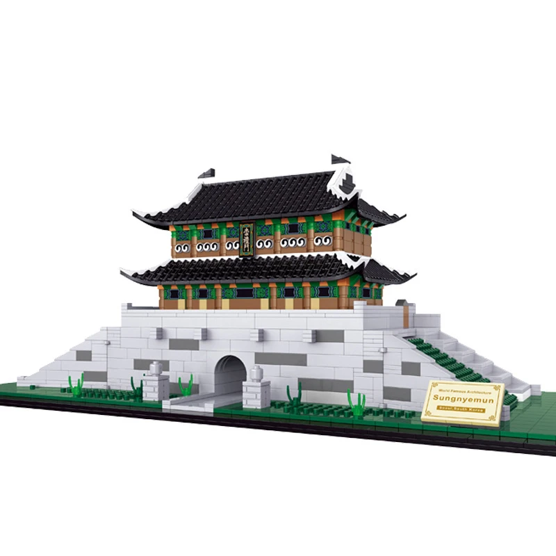 

2089pcs assemble architecture South Korea - Sungnyemun building blocks compatible legoedly bricks educational toys for children