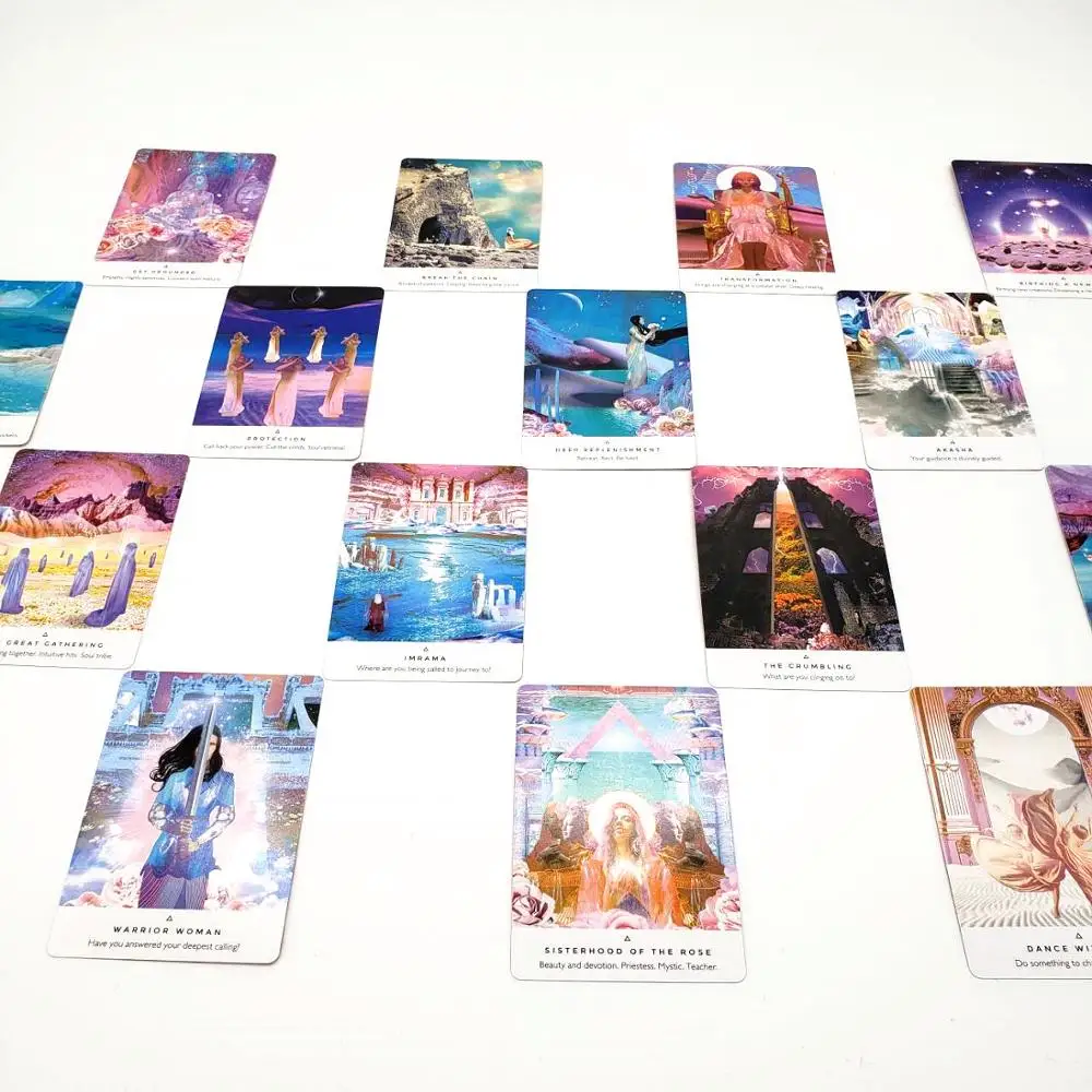 44 Pcs Oracle Tarot Cards Sheets Work Your Light Oracle Card Board Deck Games Palying Cards Game Entertainment 44 Pcs Oracle Tarot Cards Sheets Work Your Light Oracle Card Board Deck Games Palying Cards Game Entertainment