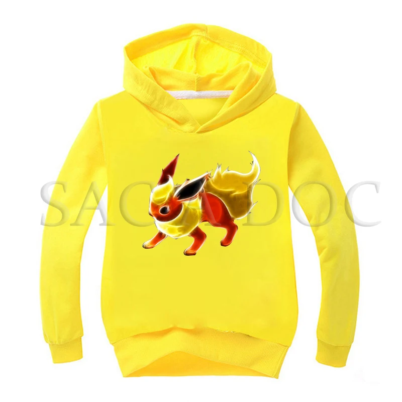 Hoodies 8 Лидер продаж, весенне-осенние свитшоты для мальчиков, одежда для детей, пальто с капюшоном и покемонами, детские толстовки с капюшоном для девочек, повседневный спортивный пуловер - Цвет: Hoodies 8
