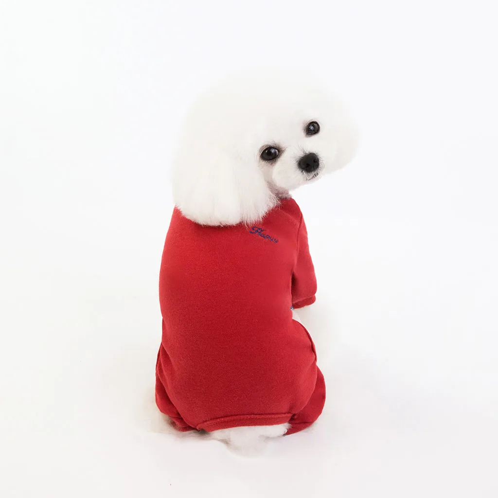 dog clothes Pet Winter Solid Color Dog Costumes Pet Dog Cat Clothes Vest Shirt Dog Pets home clothes Dropship#93040