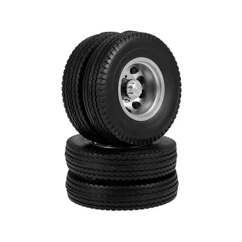 

2pcs Trailer Rear Wheels with 10 Spokes Aluminum Alloy Hubs for 1/14 Tamiya Tractor Truck RC Climber Trailer