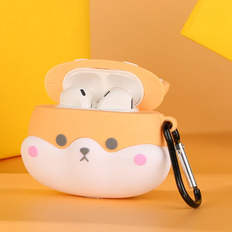 Для Apple AirPods 1 чехол 3D милый мультфильм корги щенок беспроводной чехол для наушников для Airpods 2 Earpods аксессуары