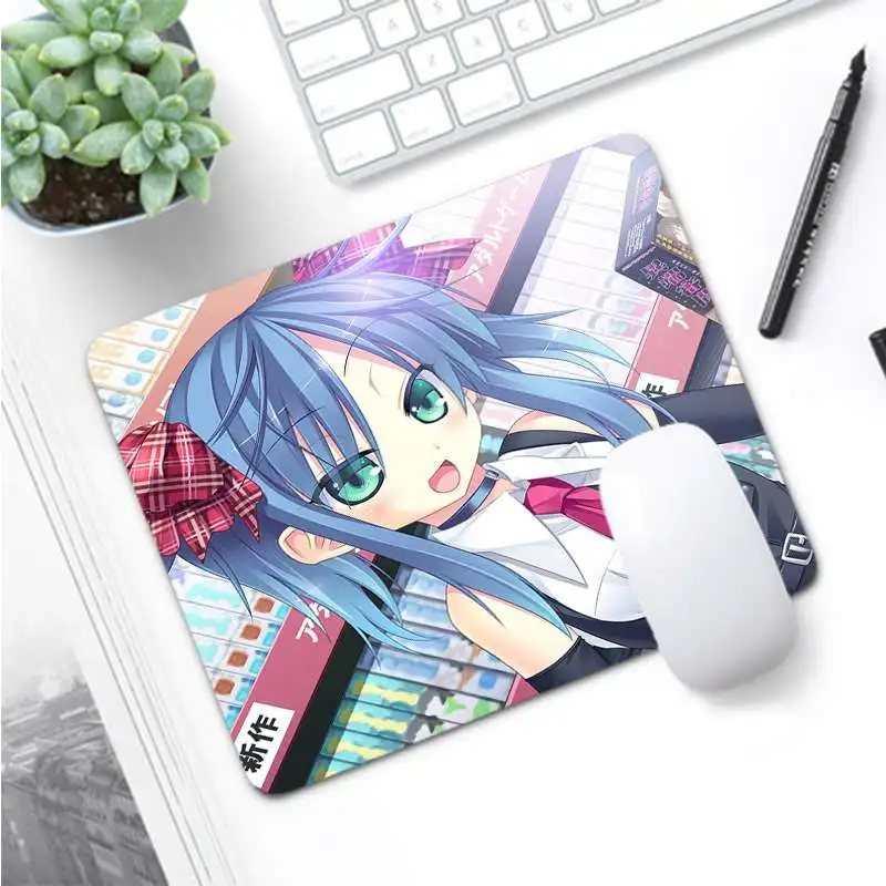 Maiya крутой аниме Otaku девушка ноутбук коврик для мыши большой коврик для мыши клавиатуры коврик - Цвет: Not Lock Edge20x25cm