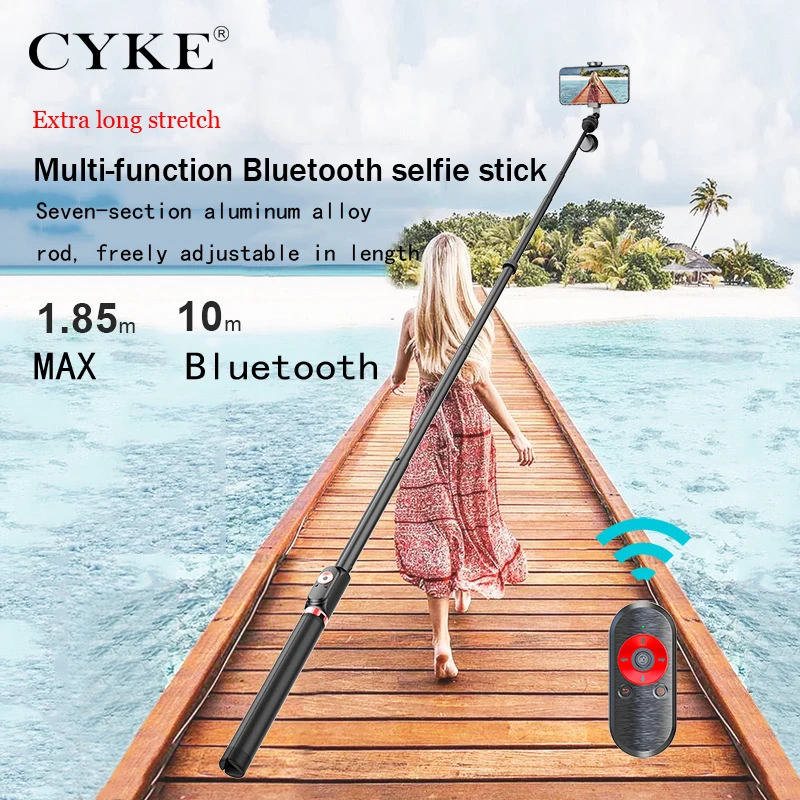 CYKE рычаг автоспуска Многофункциональный Bluetooth автоспуска рычаг ручки интегрированный трехлапый телескопическая штанга 185 см с автоспуском