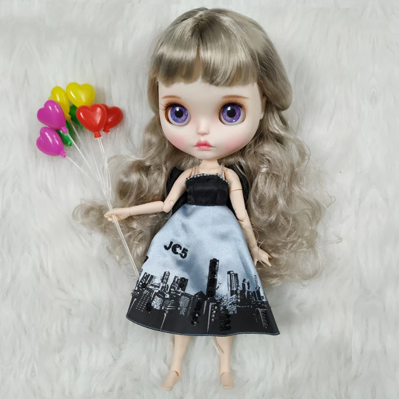 1/6 BJD куклы 30 см Blyth кукла белая натуральная кожа, Blyth кукла 19 суставов AB руки тела и платье обувь набор детские игрушки для девочек