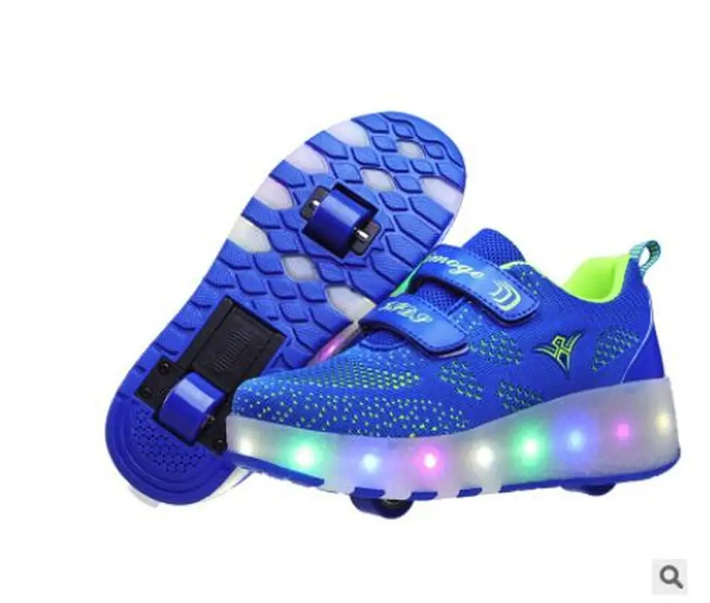 2019 Heelys светящаяся обувь с зарядкой от usb кроссовки колесами светодиодный