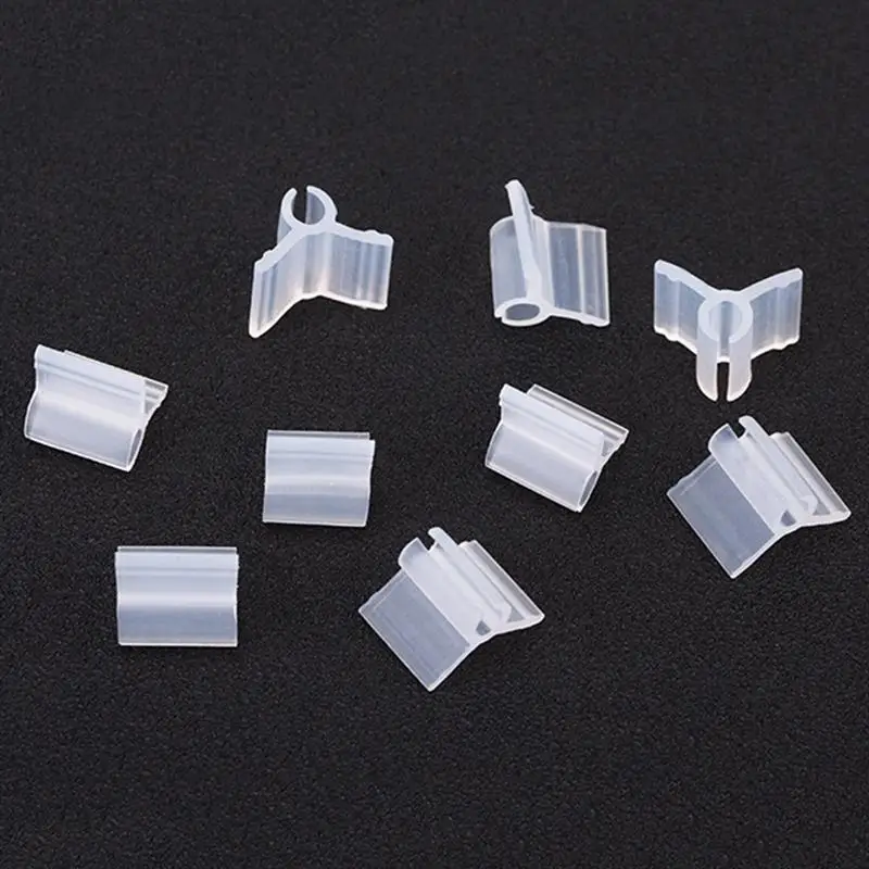 200pcs 3mm Caliber Plant Grafting Clips Vegetables Tomato Vine Stalks Grow Support Fixing Clips