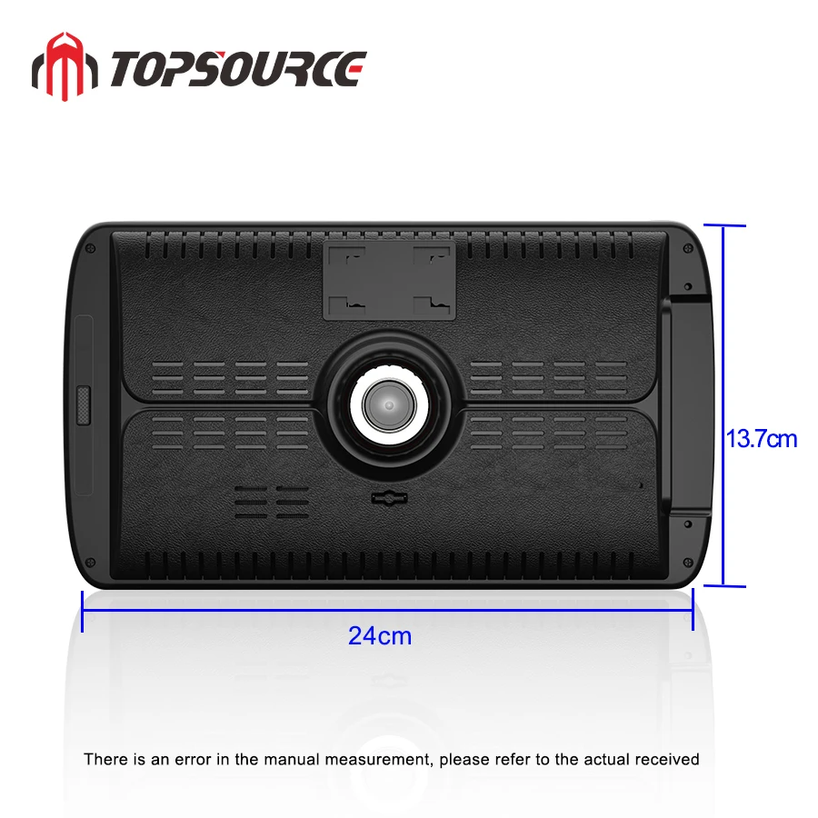 Автомобильный видеорегистратор TOPSOURCE, 9 дюймов, ANDROID 6,0, 1G/16G, видеорегистратор, Full HD, 1080 P, видео регистратор, камера, gps, навигатор для грузовиков и транспортных средств