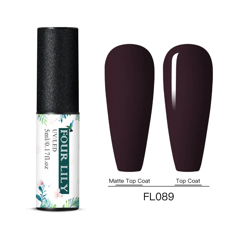 BS06860 Four Lily Gel Nail Polish Pure Color Semi Permanent UV Gel Nail Polish Gel For Manicure Varnish Paint Hybrid Nail Art Lacquer - Цвет: BS06860