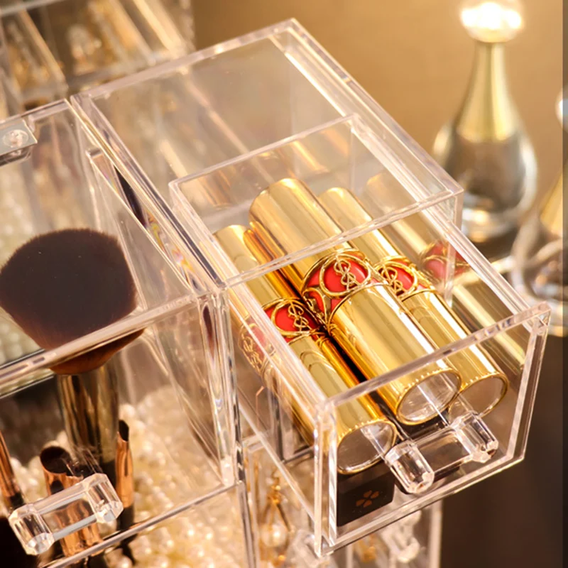 Acrylic Makeup Brush Storage Box Cosmetic Organizer Transparent Jewelry Display Dustproof Plastic Box Multifunctional Large|Storage Boxes &Amp; Bins 29 Acrylic Makeup Brush Storage Box Cosmetic Organizer Transparent Jewelry Display Dustproof Plastic Box Multifunctional Large|Storage Boxes &Amp; Bins