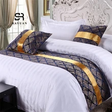 RAYUAN-colcha Floral de doble capa para decoración de Hotel, Protector de cama individual, Queen y King, toalla trasera