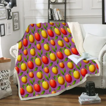 

Fruit Pineapple Blanket Keep Warm Soft Relaxed Time Sofa Comfortable Blanket Throw Blanket Cobijas Para Cama