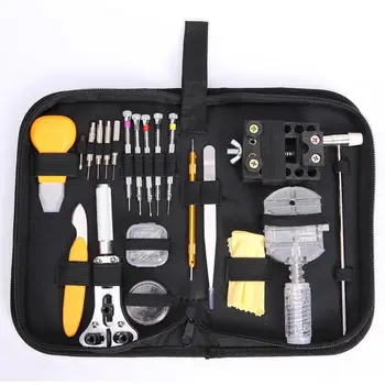 

145pcs Watches Repair Kit Repair Tools Spring Bar Tool Set Watch Carry Case Screwdriver Clock Watchmaker Tools