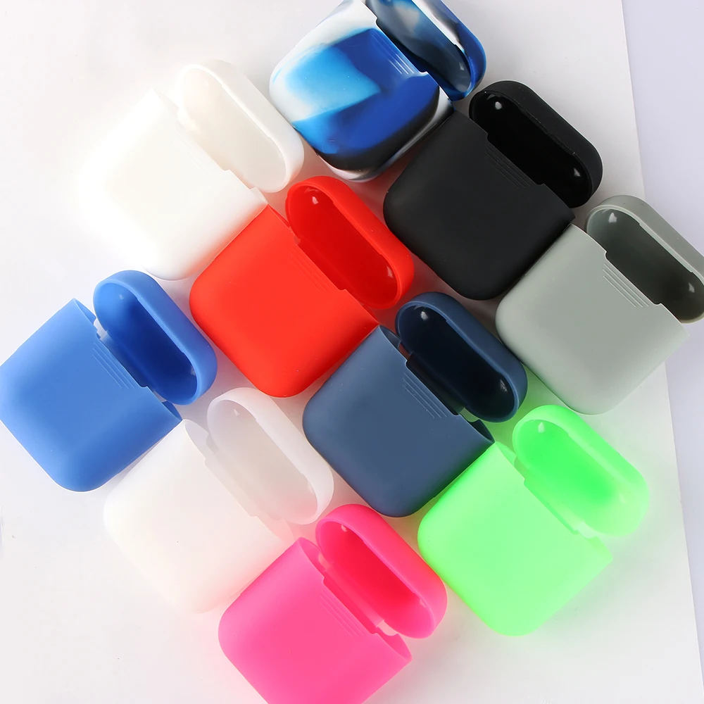 Креативный силиконовый чехол Apple Airpods защита от потери коробка для хранения