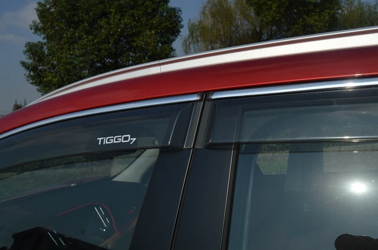 Для chery tiggo7 tiggo 7- автомобильный оконный козырек покрытие яркий дождь бровь отделка козырек украшение автомобиля аксессуары